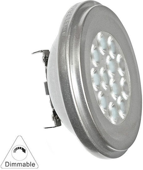 Adeleq LED крушка 12W 110mm за фасунга G53 и форма AR111 Хладно бяло 880лм Димируем