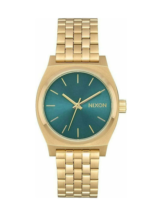 Nixon Ceas Baterie cu Aur Brățară metalică A1130-2626-00