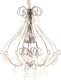 Keskor Chandelier with Crystals 9xG9 Silver 62379