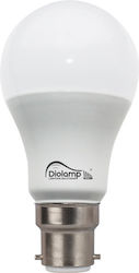 Diolamp LED Lampen für Fassung B22 und Form A60 Naturweiß 875lm 1Stück