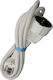 CHaralampidis Extension Cable Cord 3 x 1mm²/2m White