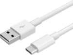 Powertech USB 2.0 Cable USB-C male - USB-A male White 1m (CAB-UC010)