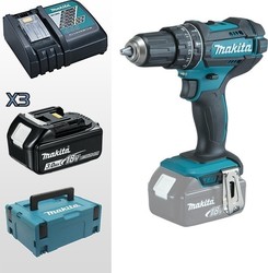 Makita Percussive Drill Driver Battery 18V 3x3Ah