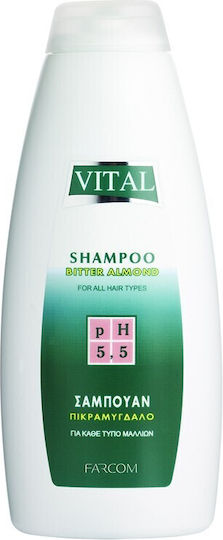 Farcom Vital Ph 5.5 Bitter Almond Шампоан за Блясък за Всички Типове Коса 500 мл