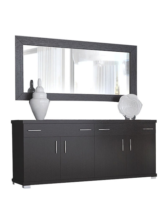 Μπουφές Φαίδων Ξύλινος με Συρτάρια Wenge 180x50x80cm