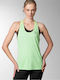 Reebok Poly Tank Feminină Bluză Fără mâneci Verde