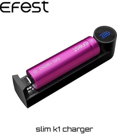 Efest Slim K1 USB Charger Batteries Li-ion Size 18650/16340/26650/14500