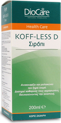 DioCare Koff-Less D Syrup Σιρόπι για Ξηρό και Παραγωγικό Βήχα 200ml