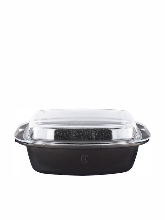Berlinger Haus Granit Diamond Line Dutch Oven Rectangular Made of Cast Aluminum with Glass Lid 40x22.5cm 1pcs