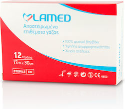 Lamed Sterile Gauze Pads 17x30cm 12pcs