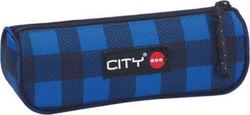 Lyc Sac City-Eclair Pencil Case Barrel with 1 Compartment Blue