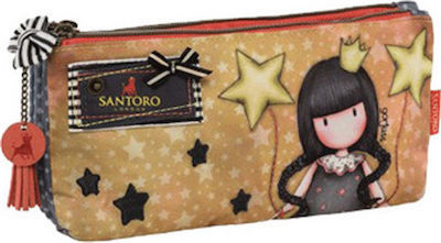 Santoro Gorjuss Universe Pencil Case with 1 Compartment Yellow