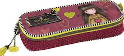 Santoro Gorjuss Heartfelt Pencil Case with 1 Compartment Burgundy