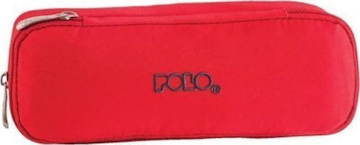 Polo Pencil Case with 1 Compartment Red