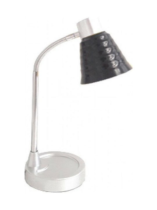 Universe QM2719-BL Office Lamp with Flexible Arm for Socket E14 in Silver Color