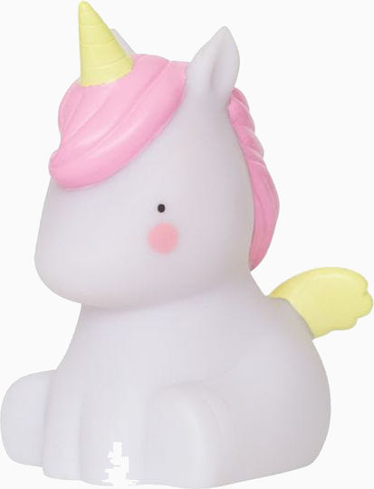 A Little Lovely Company LED Kinder Dekorative Lampe Unicorn Rosa 8.5x12.5x10εκ.