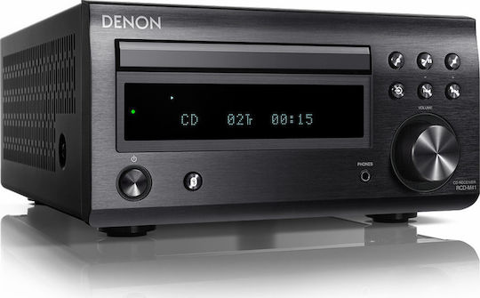 Denon Ηχοσύστημα 2.0 D-M41 RCDM41BKE2 60W με CD / Digital Media Player και Bluetooth Μαύρο