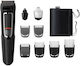 Philips Multigroom Series 3000 Set Wiederaufladbare Haarschneidemaschine Schwarz MG3740/15