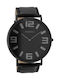 Oozoo Watch with Black Leather Strap C8859