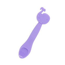 Marcus & Marcus Baby Spoon Whale made of Silicone for 6+ months Purple
