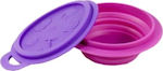 Marcus & Marcus Baby Food Bowl Folding made of Silicone Fuchsia MNMBB02-WL