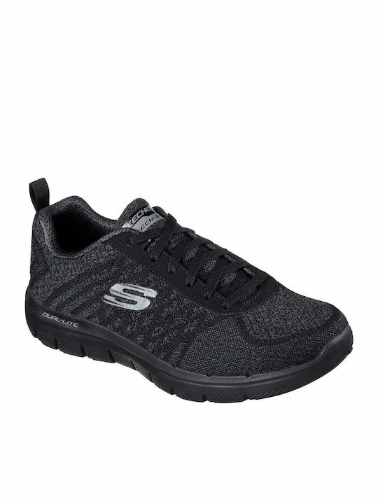 Skechers Flex Advantage 2.0 Golden Point 52182-BBK Ανδρικά Αθλητικά  Παπούτσια Running Μαύρα | Skroutz.gr