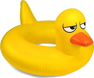 Bigmouth Giant Rubber Duckie Pool Float Inflatable Ride On Yellow 120cm