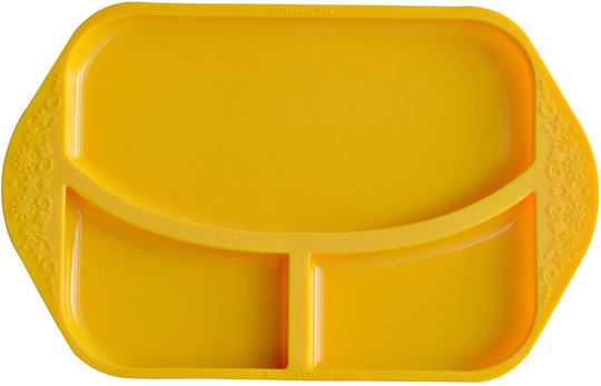 Marcus & Marcus Silicone Baby Tray for 6+ months Yellow