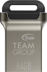 TeamGroup C162 64GB USB 3.0 Stick Silber