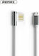 Remax Angle (90°) / Regular USB 2.0 to micro USB Cable Silver 1m (Emperor)