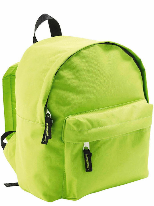 Sol's Rider Kids 600D Apple Green Σχολική Τσάντα Πλάτης Νηπιαγωγείου σε Πράσινο χρώμα