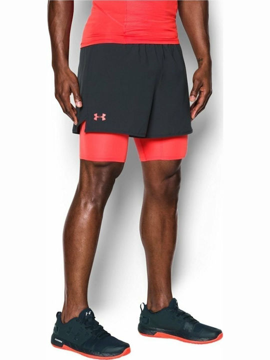Under Armour Qualifier 2 in 1 Short Men s Sports Shorts Gray