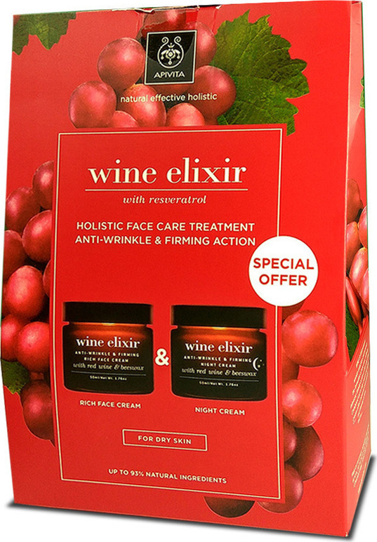 Apivita Wine Elixir Rich Face Cream & Wine Elixir Night Cream Skroutz.gr