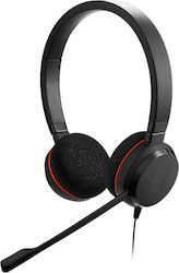 Jabra Evolve 20SE UC Stereo On Ear Multimedia Headphone with Microphone USB-A