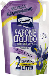 Milmil Professional Săpun Lichid Talco & Iris Rezerve Pudră 2000ml Milmil Professional Săpun Lichid Talco & Iris Rezerve Pudră 2000ml
