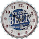 Espiel Antique Wall Clock Metallic White Ø20cm