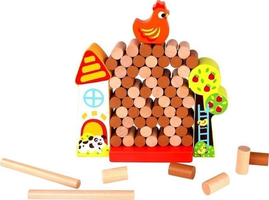 Tooky Toys Stacking Toy Farm made of Wood for 36++ Months