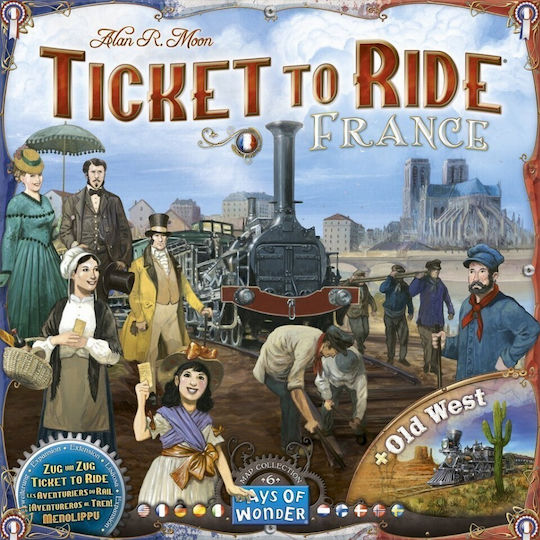 Game Expansion Ticket to Ride France & Old West for 2-3 Players 8+ Years Old (EN) Days of Wonder