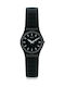 Swatch Flexiblack Small Watch with Black Rubber Strap