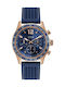 Guess Octane Uhr Chronograph Batterie mit Blau Kautschukarmband