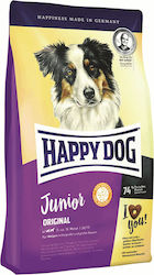 Happy Dog Junior Original 10kg Dry Food for Puppies of Medium & Large Breeds with Poultry and Rice