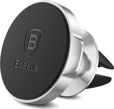 Baseus Basis für Mobiltelefon im Auto Small Ear Series Magnetic Suction Bracket mit Magnet Silber