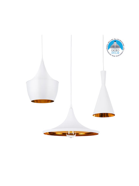 GloboStar Shanghai Ceiling Light White with E27...