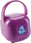 Thermobaby Case Pacifier Οικολογική Θήκη Πιπίλας Purple made of Plastic TH1805P