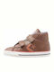 Chuck Taylor All Star Star Player Kids Sneakers High with Hoop & Loop Closure Brown