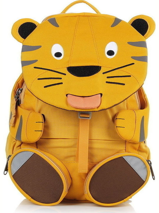 Affenzahn Theo Tiger School Bag Backpack Kindergarten in Yellow color 8lt