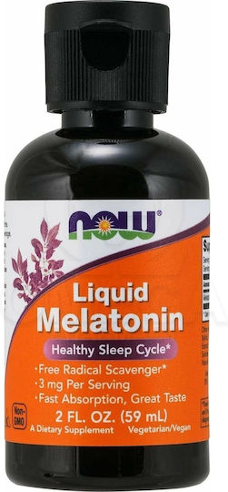 Now Foods Melatonin 3 mg Flüssigkeit Besondere Nahrungsergänzungsmittel für den Schlaf 59ml