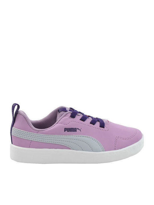 PUMA Courtflex PS Παιδικά Sneakers Μωβ