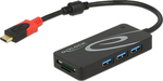 DeLock USB 3.1 Hub 3 Porturi cu conexiune USB-C