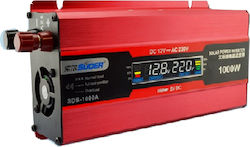 Suoer SDB-1000A Inverter Τροποποιημένου Ημιτόνου 1000W 12V Μονοφασικό